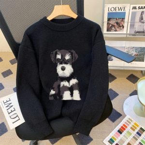 American Retro High Street Sweater Couple's Tops