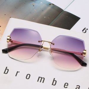 Women's Irregular Diamond Rimmed Multi-deformation Glasses